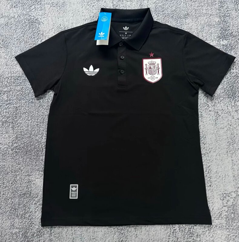 AAA Quality Spain 26/27 Black Polo Shirts